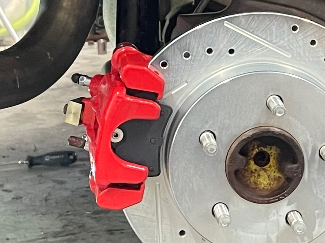 C&L Performance Series Rear Brake Calipers; Red (94-04 Mustang GT, V6)