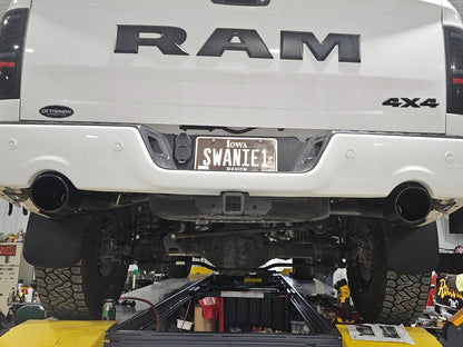 C&L Dual Exhaust System with Black Tips; Rear Exit (09-18 5.7L RAM 1500 w/ Factory Dual Exhaust)
