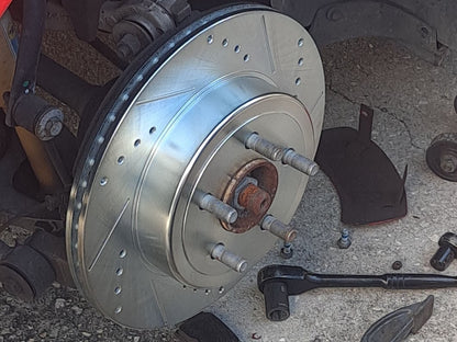 C&L Super Sport Brake Rotor and Pad Kit; Front and Rear (09-23 Challenger GT, R/T, Rallye Redline, SXT & T/A w/ Dual Piston Front Calipers; 2011 Challenger SE w/ Dual Piston Front Calipers)