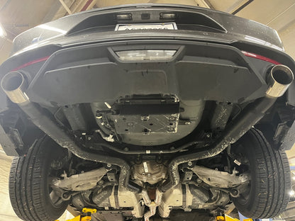 C&L Axle-Back Exhaust with Polished Tips (15-23 Mustang EcoBoost w/o Active Exhaust)