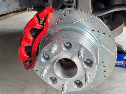 C&L Super Sport HD Cross-Drilled and Slotted 5-Lug Rotors; Front Pair (06-18 RAM 1500, Excluding SRT-10 & Mega Cab)