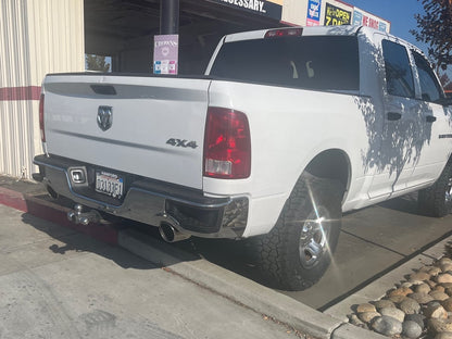 C&L Dual Exhaust System with Polished Tips; Rear Exit (09-18 5.7L RAM 1500 w/ Factory Dual Exhaust)