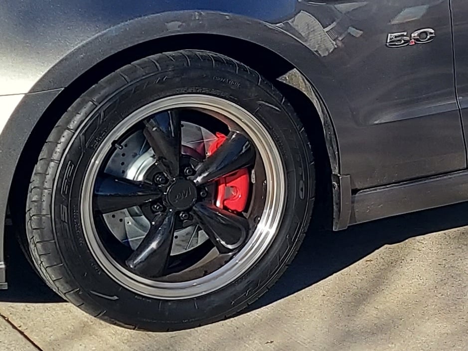 C&L Performance Series Front Brake Calipers; Red (11-14 Mustang GT w/o Performance Pack)