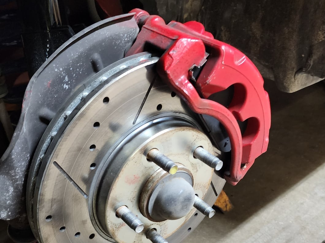 C&L Super Sport Cross-Drilled and Slotted Rotors; Front Pair (94-04 Mustang GT, V6)