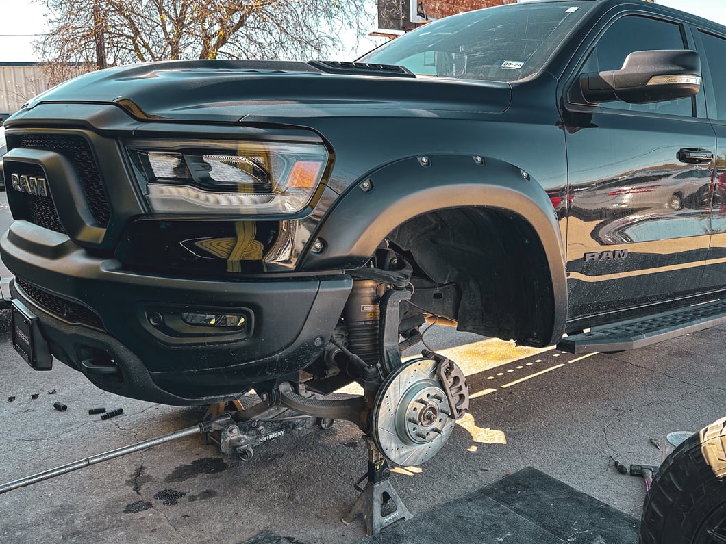 C&L Super Sport HD Cross-Drilled and Slotted Rotors; Rear Pair (19-25 RAM 1500, Excluding RHO & TRX)