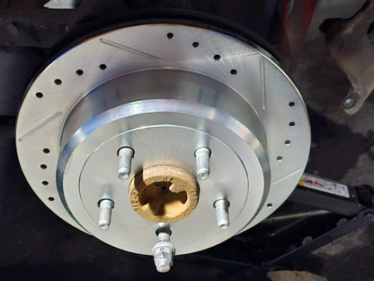 C&L Super Sport HD Brake Rotor and Pad Kit; Front and Rear (07-18 Jeep Wrangler JK)