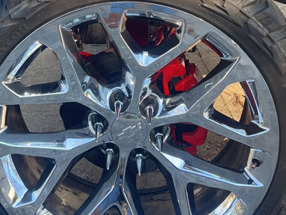 C&L Performance Front Brake Calipers; Red (07-18 Silverado 1500)