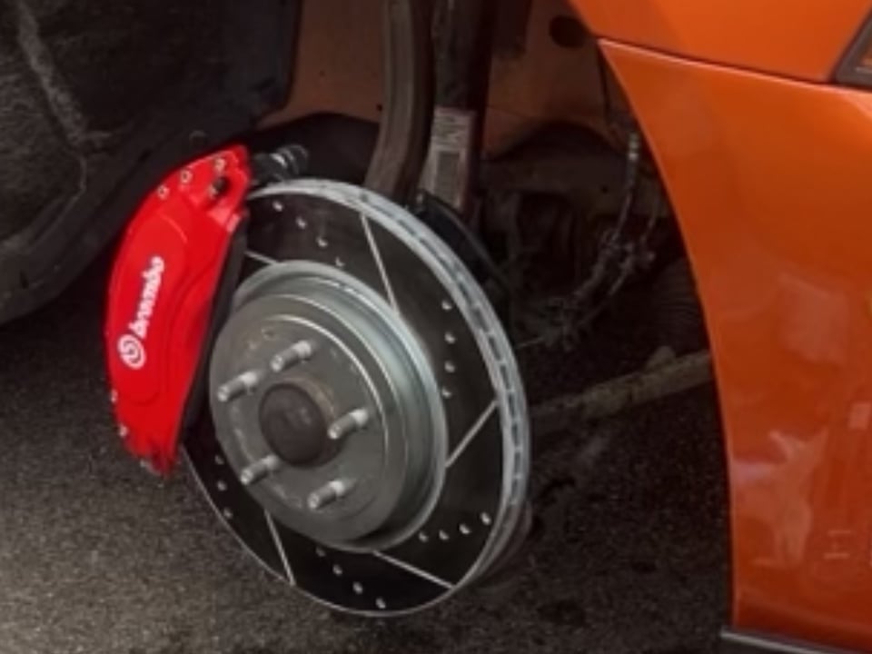 C&L Super Sport Brake Rotor and Pad Kit; Front (12-14 Charger Pursuit; 06-23 Charger AWD SE, AWD SXT, Daytona, Daytona R/T, GT & R/T w/ Dual Piston Front Calipers; 11-13 5.7L HEMI Charger SE)