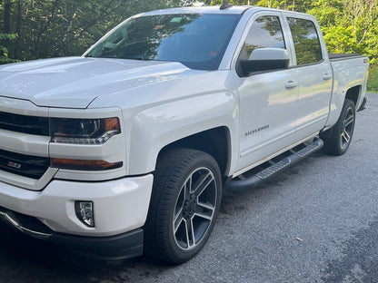 C&L OE Replacement Black Coated 6-Lug Brake Rotor and Pad Kit; Rear (14-18 Silverado 1500)