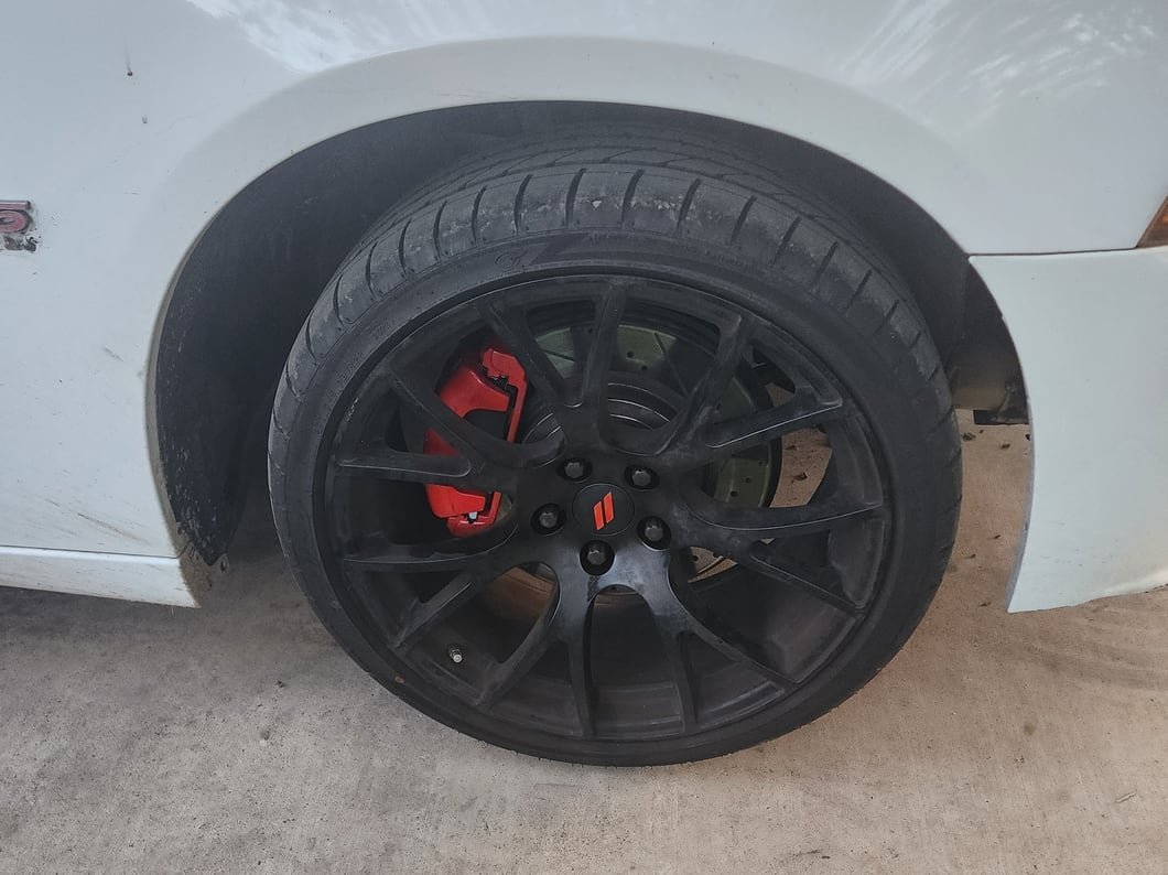 C&L Performance Series Front Brake Calipers; Red (12-14 Charger Pursuit; 12-20 Charger AWD SXT, Daytona, GT & R/T w/ Dual Piston Front Calipers; 12-13 5.7L HEMI Charger SE; 13-17 AWD Charger SE w/ Dual Piston Front Calipers)