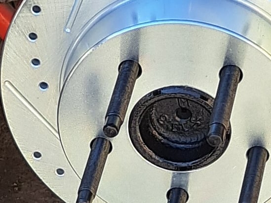 C&L Super Sport Cross-Drilled and Slotted Rotors; Front Pair (94-04 Mustang GT, V6)