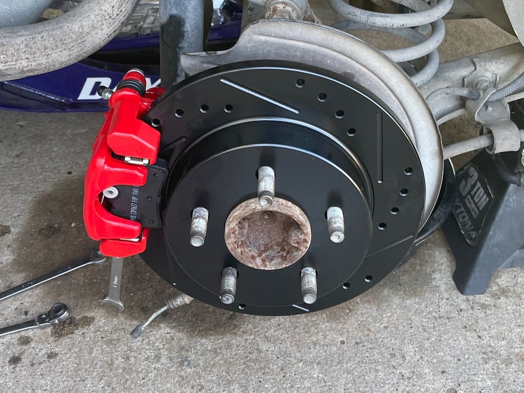 C&L Performance Series Front Brake Calipers; Red (03-04 Mustang GT, V6)