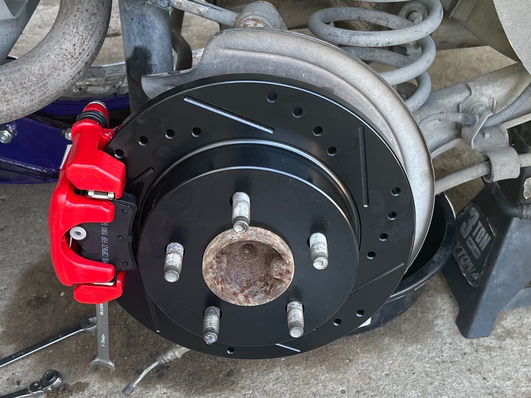 C&L Performance Series Front Brake Calipers; Red (03-04 Mustang GT, V6)