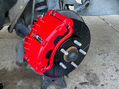 C&L Performance Series Front Brake Calipers; Red (03-04 Mustang GT, V6)