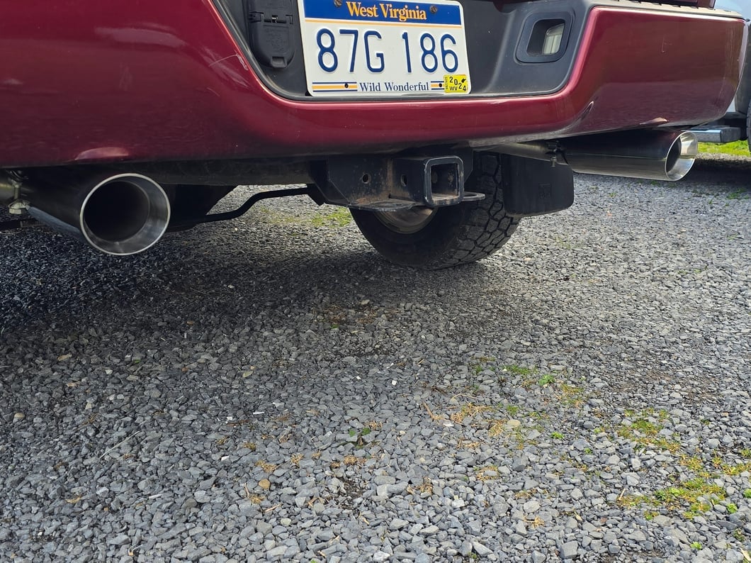 C&L Dual Exhaust System with Polished Tips; Rear Exit (09-18 5.7L RAM 1500 w/ Factory Dual Exhaust)