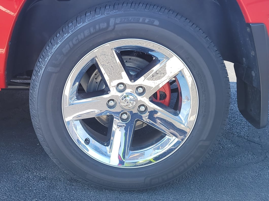 C&L Performance Rear Brake Calipers; Red (02-18 RAM 1500, Excluding SRT-10 & Mega Cab)