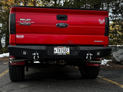 C&L Dual Exhaust System with Polished Tips; Side/Rear Exit (11-14 5.0L F-150)