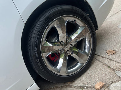C&L Performance Series Rear Brake Calipers; Red (06-20 Charger AWD SE, AWD SXT, Daytona, GT & R/T w/ Dual Piston Front Calipers)