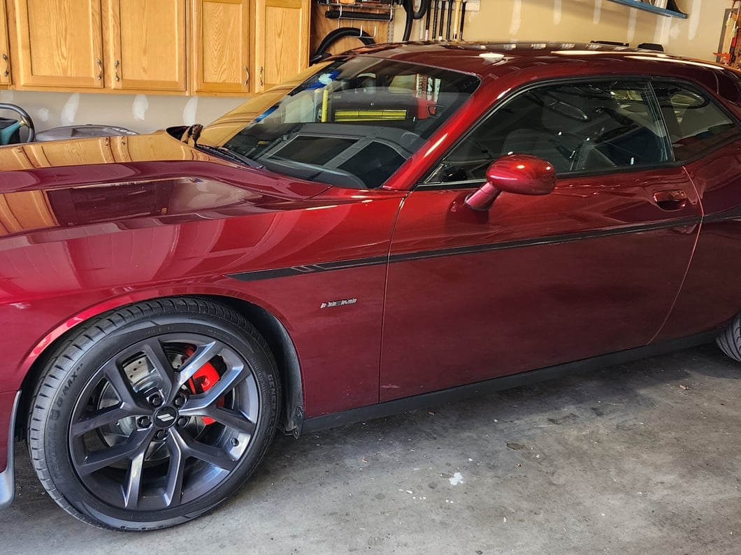 C&L Performance Series Front Brake Calipers; Red (12-20 Challenger GT, R/T, Rallye Redline, SXT & T/A w/ Dual Piston Front Calipers)