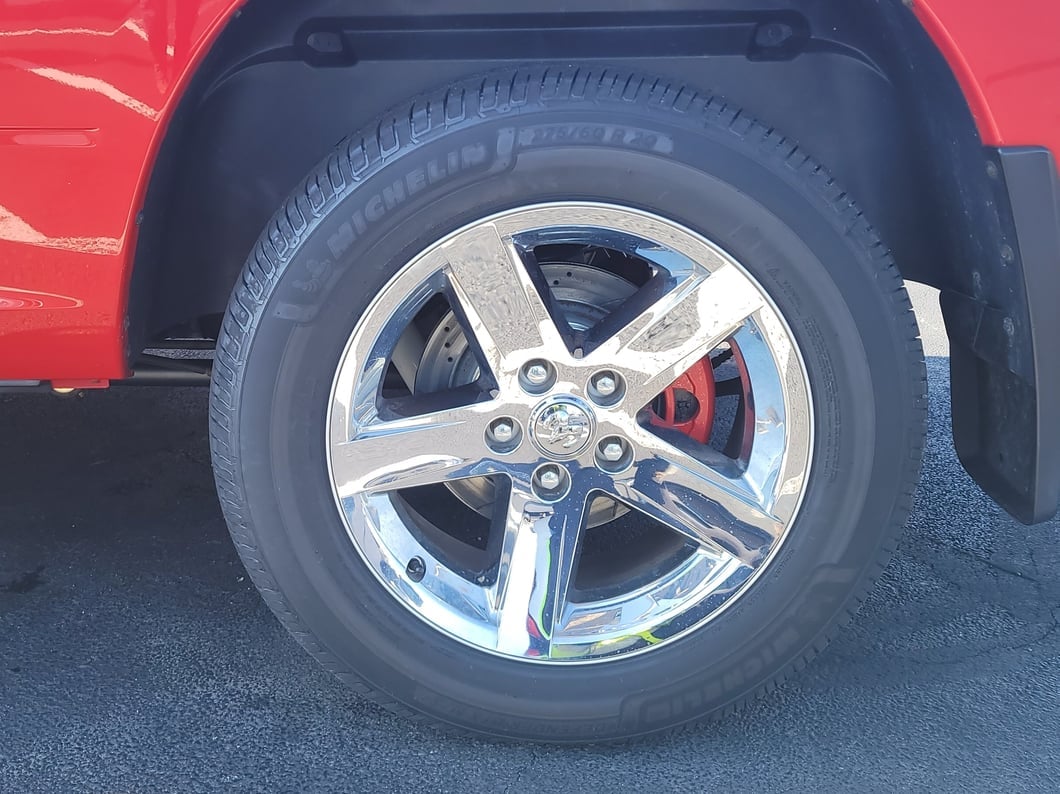 C&L Performance Rear Brake Calipers; Red (02-18 RAM 1500, Excluding SRT-10 & Mega Cab)