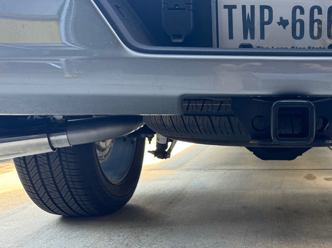 C&L Dual Exhaust System with Polished Tips; Side/Rear Exit (19-26 5.3L Silverado 1500 w/o Factory Dual Exhaust)