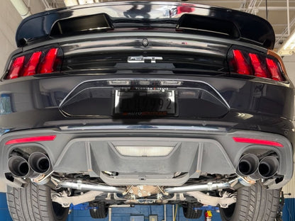 C&L Race Cat-Back Exhaust with Black Tips (18-23 Mustang GT Fastback w/o Active Exhaust)