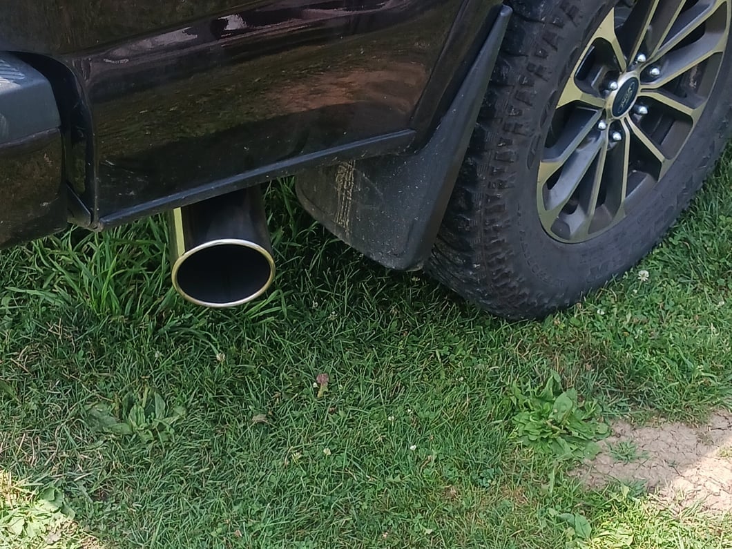 C&L 4-Inch Single Exhaust System with Polished Tip; Side Exit (15-20 2.7L EcoBoost F-150)