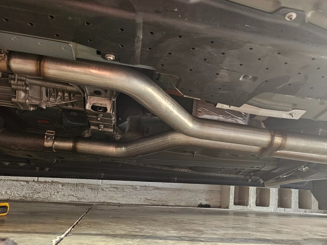 C&L Stainless Steel Cat-Back Exhaust with Black Tips (15-17 Mustang GT Fastback)