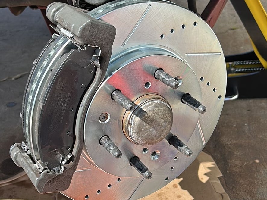 C&L Super Sport HD Cross-Drilled and Slotted 6-Lug Rotors; Front Pair (07-18 Silverado 1500)