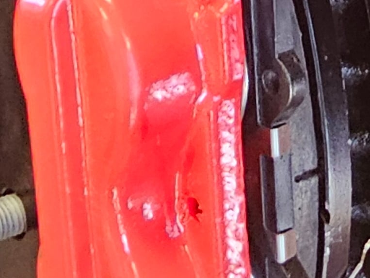 C&L Performance Front Brake Calipers; Red (05-23 6-Lug Tacoma)