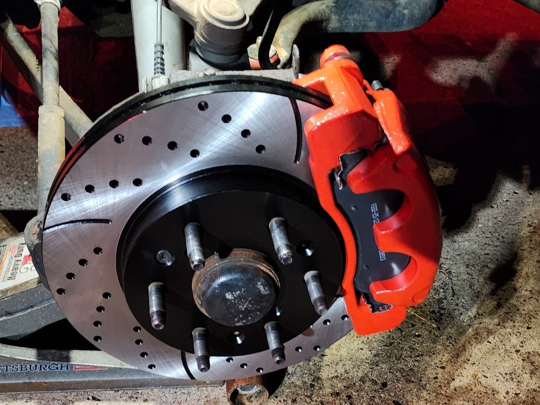 C&L Performance Front Brake Calipers; Red (07-18 Silverado 1500)