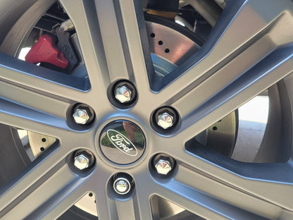C&L Super Sport HD Cross-Drilled and Slotted 6-Lug Rotors; Rear Pair (21-25 F-150 w/o Factory Max Tow/Haul Package)