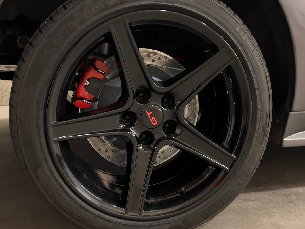 C&L Performance Series Rear Brake Calipers; Red (94-04 Mustang GT, V6)