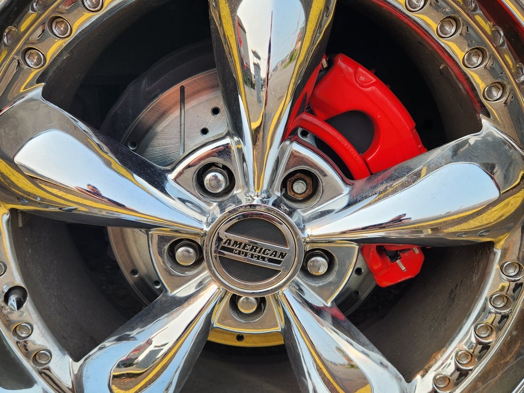 C&L Performance Series Front Brake Calipers; Red (99-04 Mustang GT, V6)