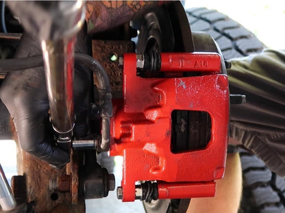 C&L Performance Rear Brake Calipers; Red (07-18 Jeep Wrangler JK)