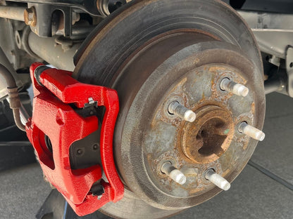 C&L Performance Rear Brake Calipers; Red (07-18 Jeep Wrangler JK)