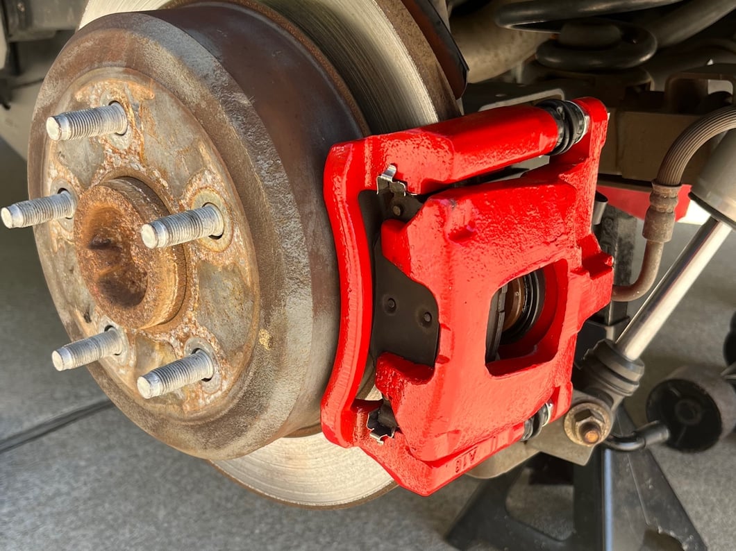 C&L Performance Rear Brake Calipers; Red (07-18 Jeep Wrangler JK)