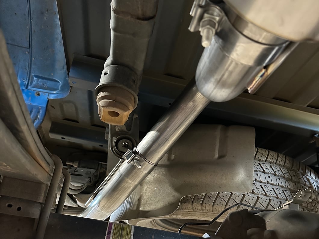 C&L 3-Inch Single Exhaust System with Black Tip; Side Exit (15-20 5.0L F-150)