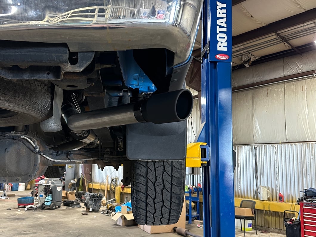 C&L 3-Inch Single Exhaust System with Black Tip; Side Exit (15-20 5.0L F-150)