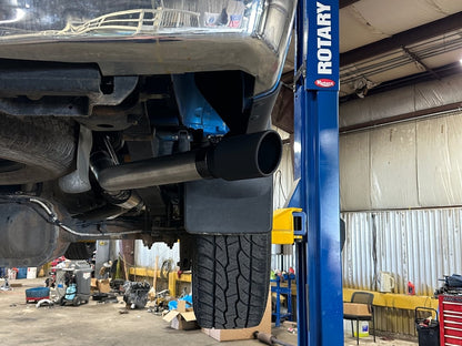 C&L 3-Inch Single Exhaust System with Black Tip; Side Exit (15-20 5.0L F-150)