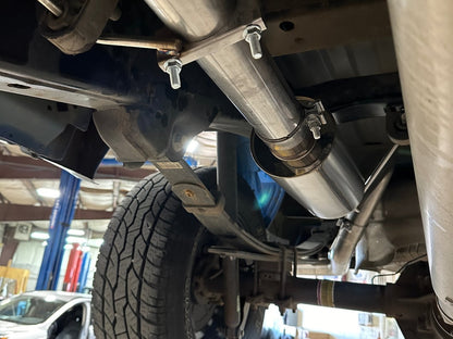 C&L 3-Inch Single Exhaust System with Black Tip; Side Exit (15-20 5.0L F-150)