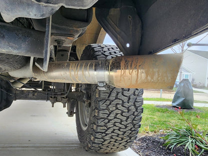 C&L 4-Inch Single Exhaust System with Polished Tip; Side Exit (15-20 5.0L F-150)