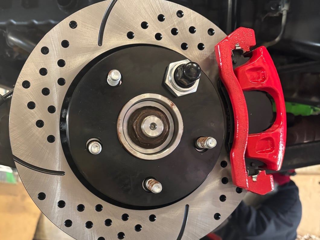 C&L Performance Front Brake Calipers; Red (07-18 Jeep Wrangler JK)
