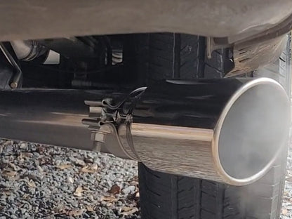 C&L 3-Inch Single Exhaust System with Polished Tip; Side Exit (15-20 2.7L EcoBoost F-150)