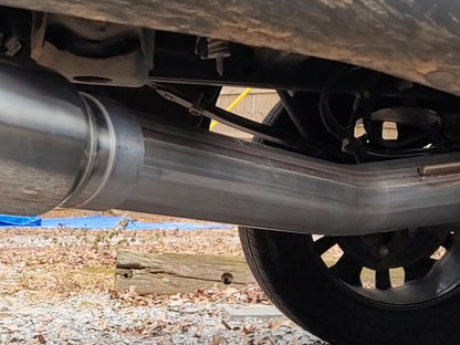 C&L 3-Inch Single Exhaust System with Polished Tip; Side Exit (15-20 2.7L EcoBoost F-150)