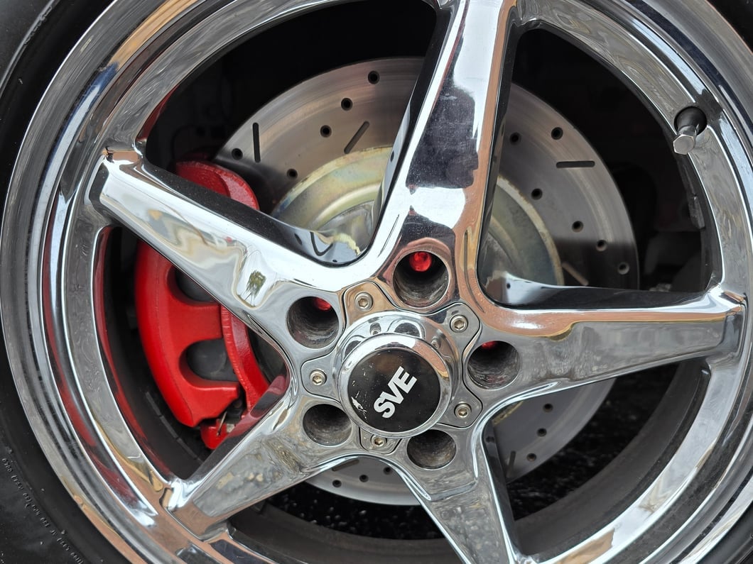 C&L Super Sport Cross-Drilled and Slotted Rotors; Front Pair (11-14 Mustang GT w/ Performance Pack; 12-13 Mustang BOSS 302; 07-12 Mustang GT500)