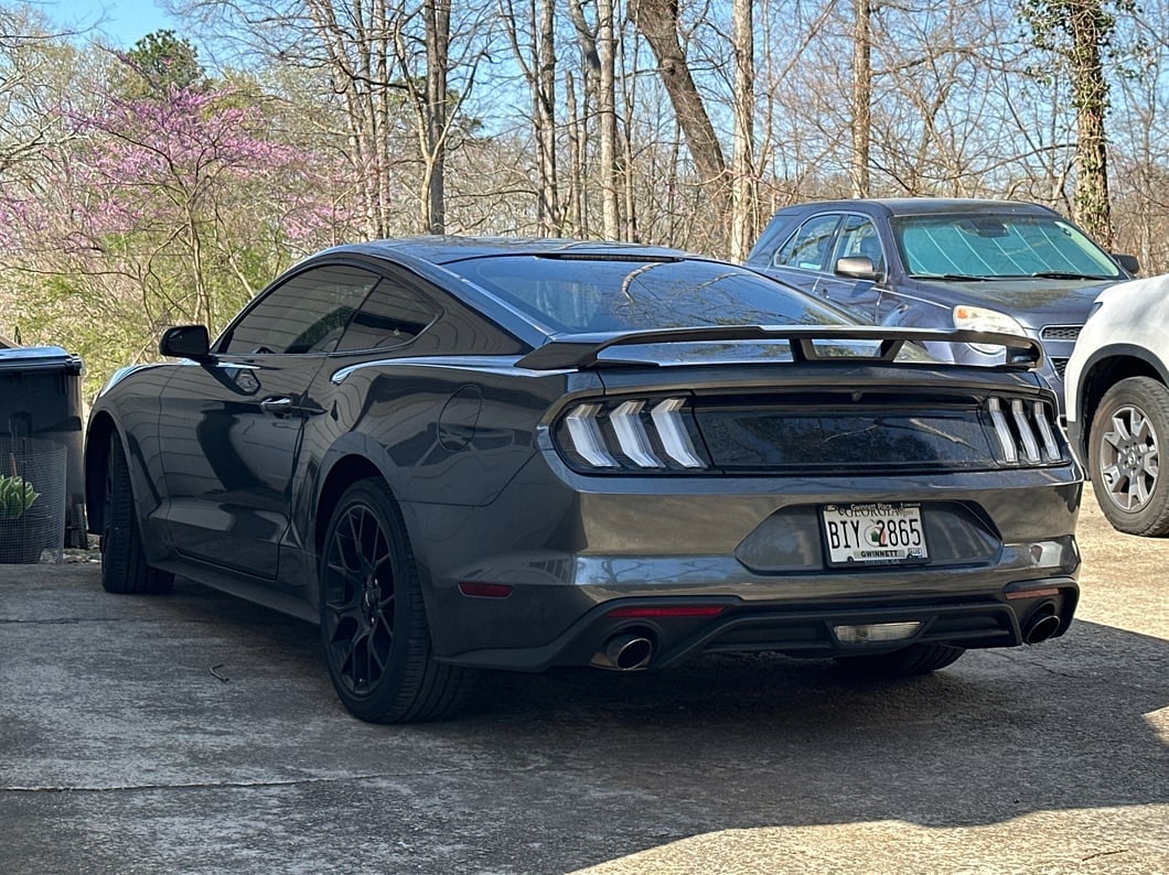 C&L Super Sport Cross-Drilled and Slotted Rotors; Front Pair (15-23 Mustang GT w/o Performance Pack, EcoBoost w/ Performance Pack)