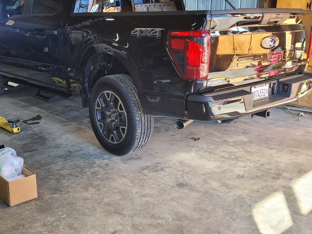 C&L Dual Exhaust System with Polished Tips; Side/Rear Exit (21-25 5.0L F-150 w/o Factory Dual Exhaust)