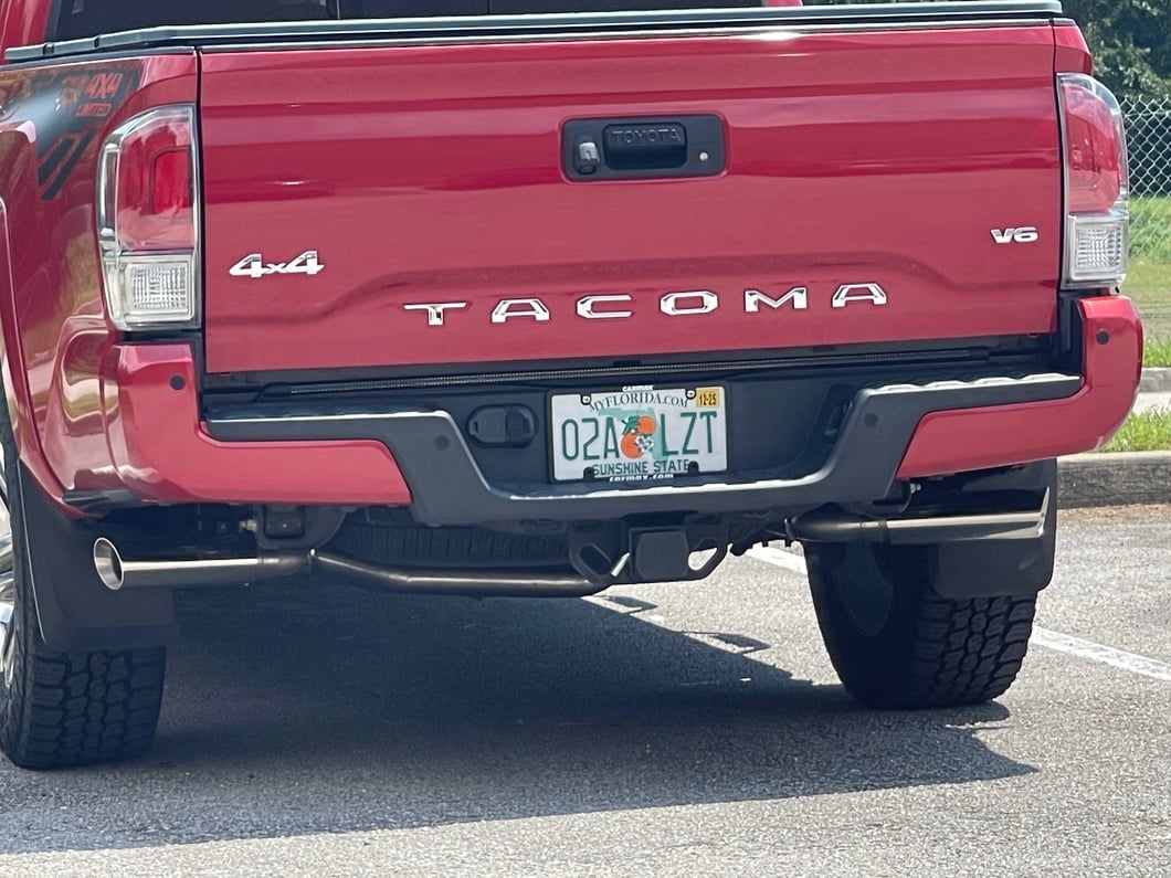C&L Dual Exhaust System with Polished Tips; Side Exit (16-23 3.5L Tacoma)