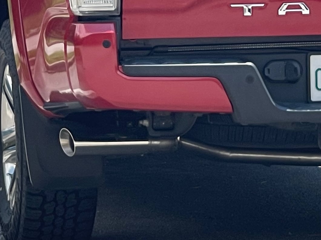 C&L Dual Exhaust System with Polished Tips; Side Exit (16-23 3.5L Tacoma)